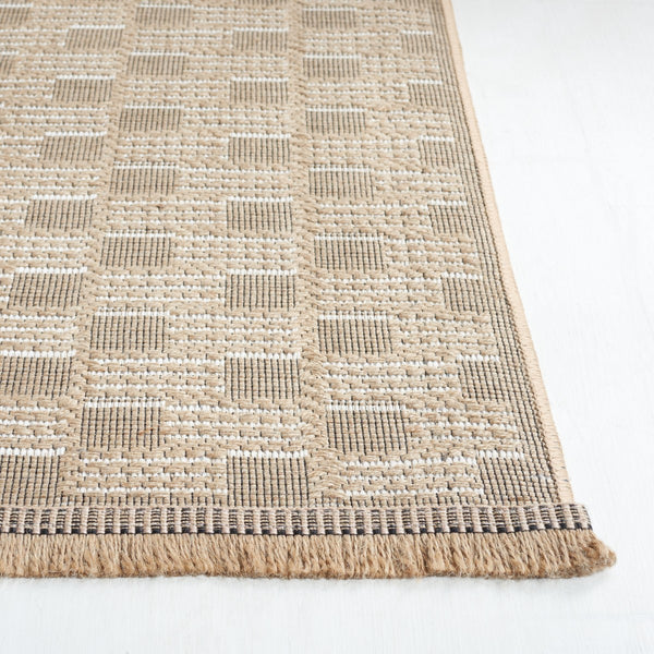 Safavieh Aspect 402 Power Loomed 50% Cotton, 47% Jute, 3% Polyester Natural Fiber Rug Natural / Ivory APE402B-8