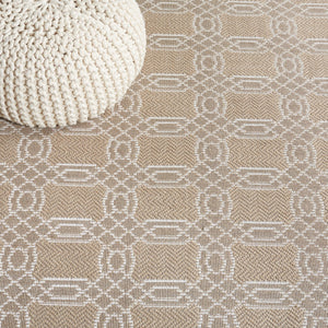 Safavieh Aspect 404 Power Loomed Natural Fiber Rug Natural / Ivory 8'-6" x 12'