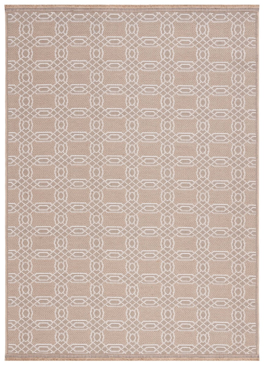 Safavieh Aspect 404 Power Loomed 50% Cotton, 47% Jute, 3% Polyester Natural Fiber Rug Natural / Ivory APE404B-8