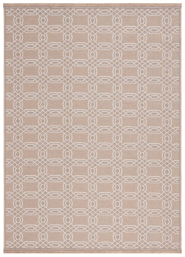 Safavieh Aspect 404 Power Loomed 50% Cotton, 47% Jute, 3% Polyester Natural Fiber Rug Natural / Ivory APE404B-8