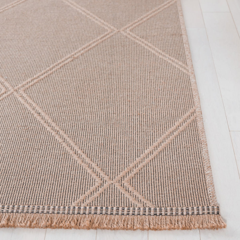 Safavieh Aspect 406 Power Loomed 50% Cotton, 47% Jute, 3% Polyester Natural Fiber Rug Natural APE406B-8