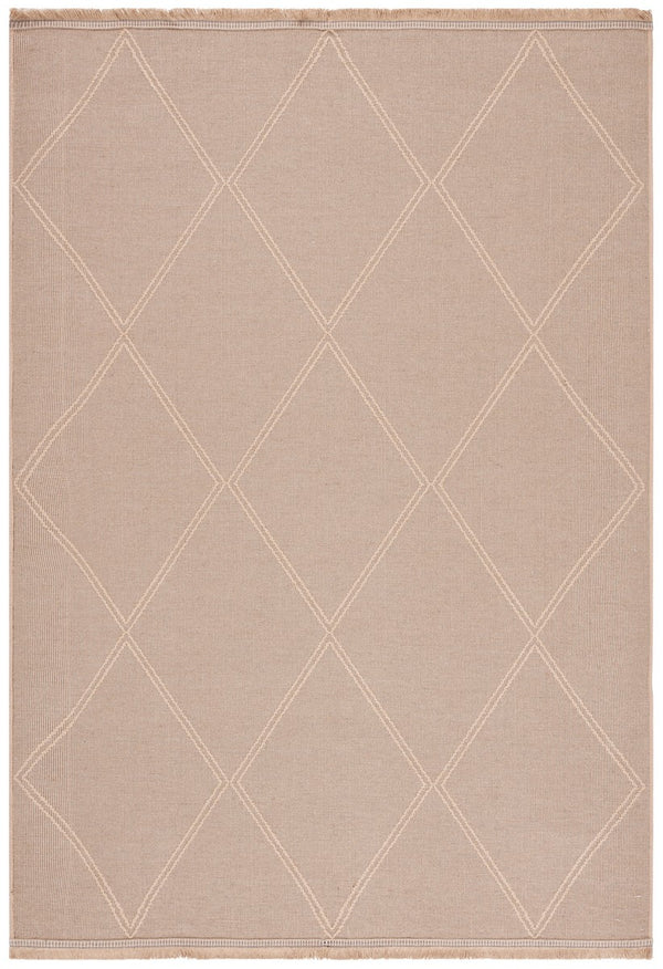 Safavieh Aspect 406 Power Loomed 50% Cotton, 47% Jute, 3% Polyester Natural Fiber Rug Natural APE406B-8