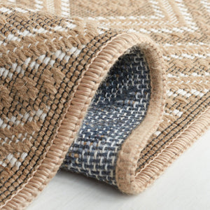 Safavieh Aspect 408 Power Loomed 50% Cotton, 47% Jute, 3% Polyester Natural Fiber Rug Natural / Ivory APE408B-8