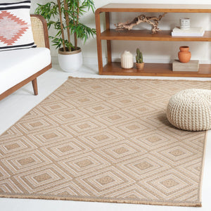 Safavieh Aspect 408 Power Loomed Natural Fiber Rug Natural / Ivory 8'-6" x 12'