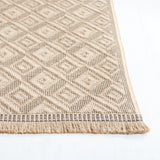 Safavieh Aspect 410 Power Loomed 50% Cotton, 47% Jute, 3% Polyester Natural Fiber Rug Natural / Ivory APE410B-8