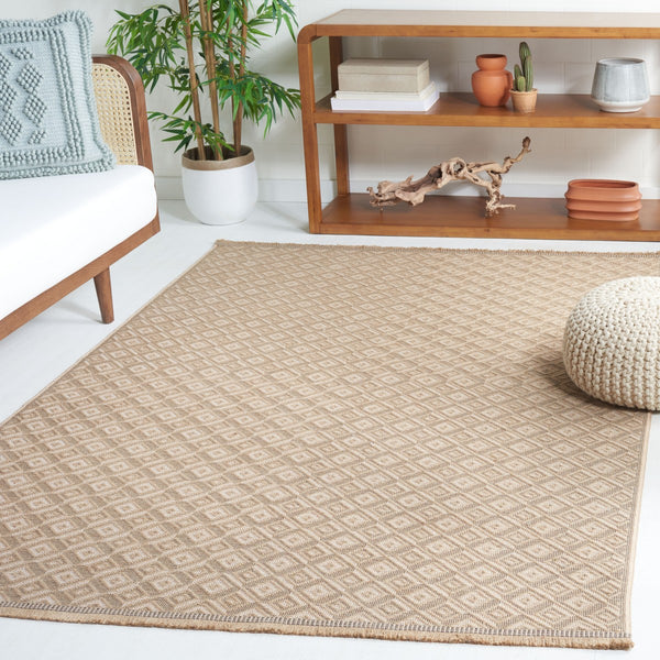 Safavieh Aspect 410 Power Loomed Natural Fiber Rug Natural / Ivory 8'-6" x 12'