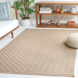 Safavieh Aspect 410 Power Loomed 50% Cotton, 47% Jute, 3% Polyester Natural Fiber Rug Natural / Ivory APE410B-8