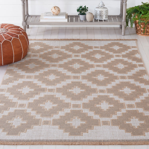 Safavieh Aspect 452 Power Loomed Natural Fiber Rug Natural / Ivory 8'-6" x 12'