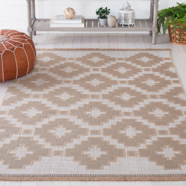 Safavieh Aspect 452 Power Loomed Natural Fiber Rug Natural / Ivory 4' x 6'