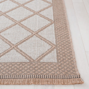 Safavieh Aspect 454 Power Loomed 50% Cotton, 47% Jute, 3% Polyester Natural Fiber Rug Ivory / Natural APE454A-8