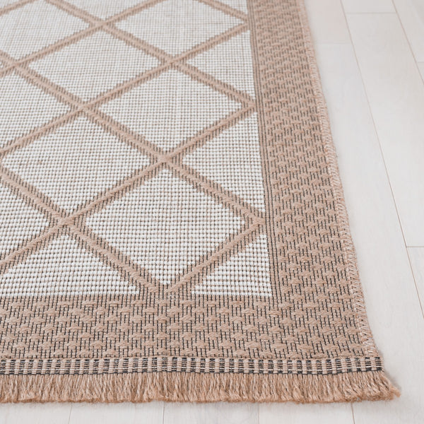 Safavieh Aspect 454 Power Loomed 50% Cotton, 47% Jute, 3% Polyester Natural Fiber Rug Ivory / Natural APE454A-8