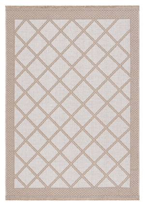 Safavieh Aspect 454 Power Loomed 50% Cotton, 47% Jute, 3% Polyester Natural Fiber Rug Ivory / Natural APE454A-8