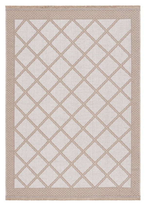 Safavieh Aspect 454 Power Loomed 50% Cotton, 47% Jute, 3% Polyester Natural Fiber Rug Ivory / Natural APE454A-8