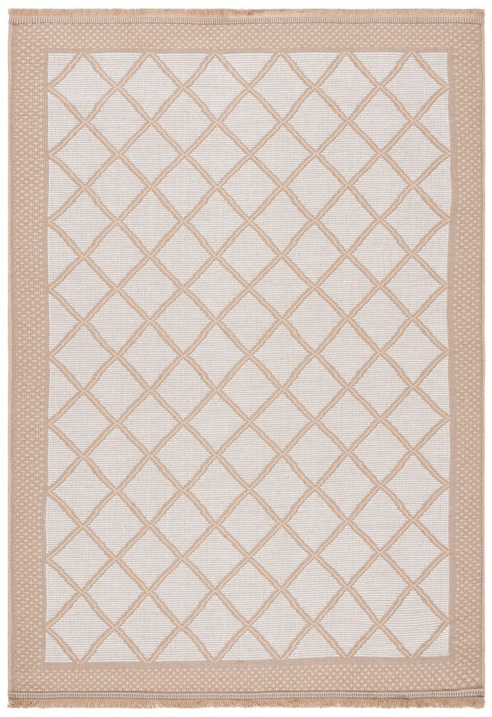 Safavieh Aspect 454 Power Loomed 50% Cotton, 47% Jute, 3% Polyester Natural Fiber Rug Ivory / Natural APE454A-8
