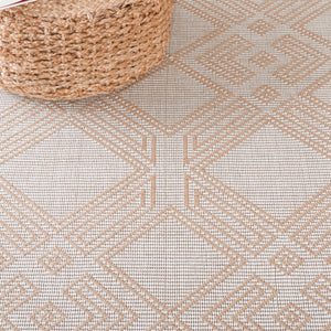 Safavieh Aspect 456 Power Loomed 50% Cotton, 47% Jute, 3% Polyester Natural Fiber Rug Ivory / Natural APE456A-8