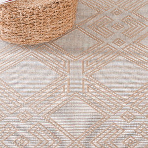 Safavieh Aspect 456 Power Loomed Natural Fiber Rug Ivory / Natural 4' x 6'