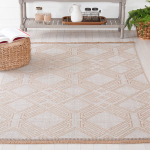Safavieh Aspect 456 Power Loomed 50% Cotton, 47% Jute, 3% Polyester Natural Fiber Rug Ivory / Natural APE456A-8