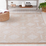 Safavieh Aspect 456 Power Loomed 50% Cotton, 47% Jute, 3% Polyester Natural Fiber Rug Ivory / Natural APE456A-8