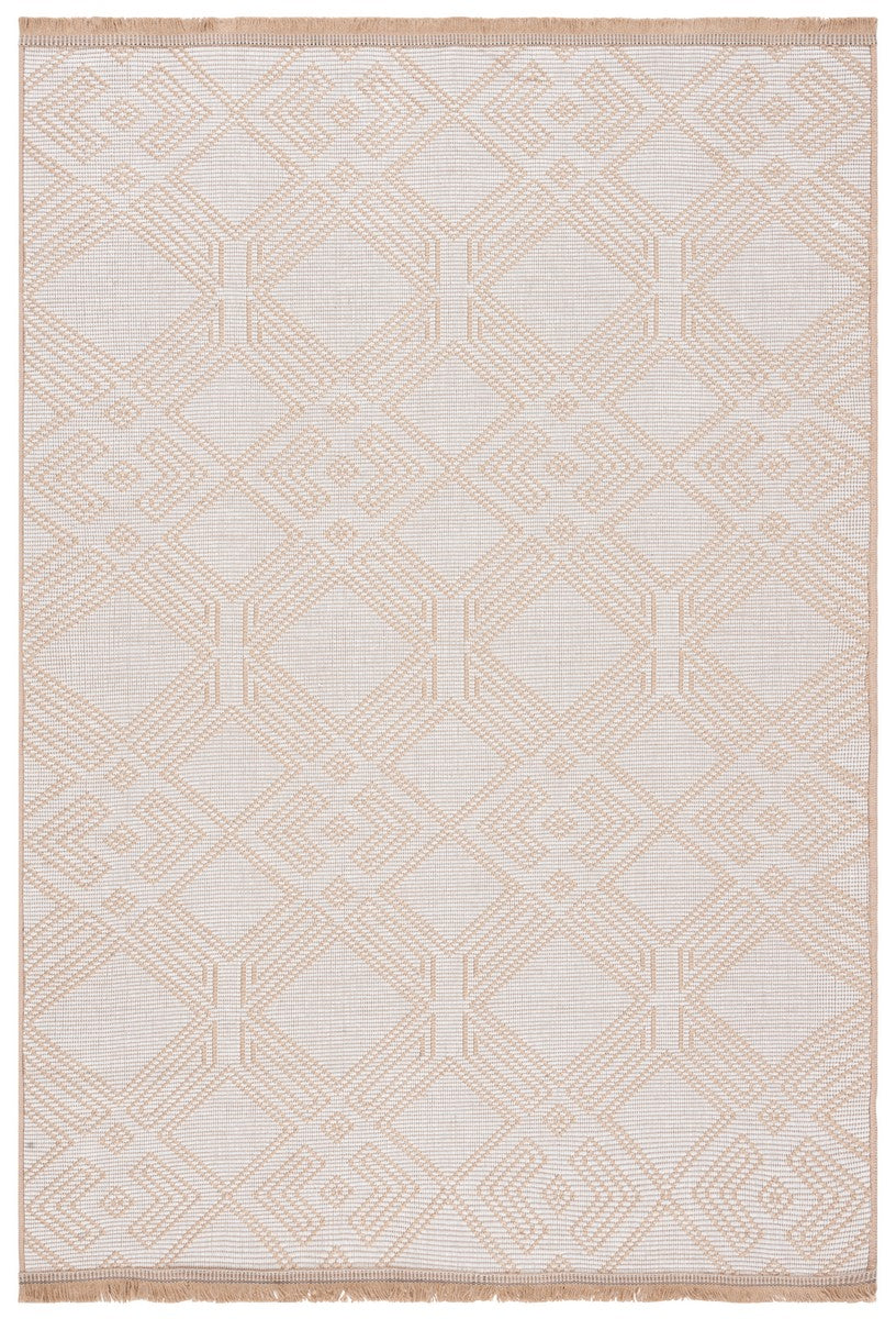 Safavieh Aspect 456 Power Loomed 50% Cotton, 47% Jute, 3% Polyester Natural Fiber Rug Ivory / Natural APE456A-8