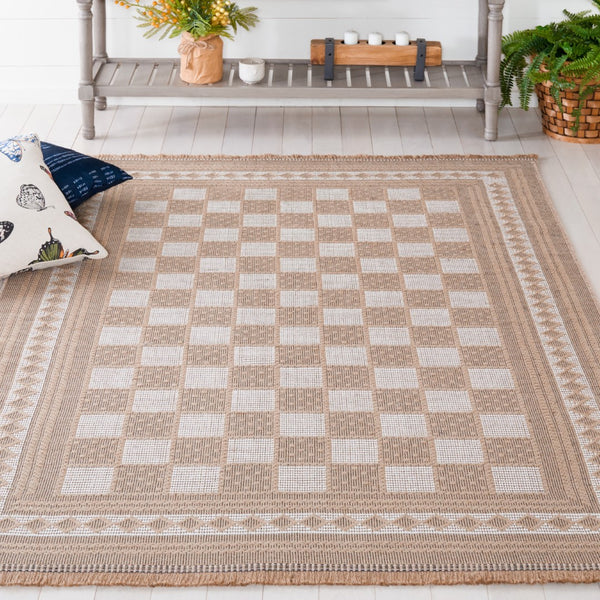 Safavieh Aspect 458 Power Loomed Natural Fiber Rug Natural / Ivory 4' x 6'