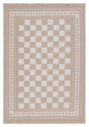 Safavieh Aspect 458 Power Loomed 50% Cotton, 47% Jute, 3% Polyester Natural Fiber Rug Natural / Ivory APE458B-8