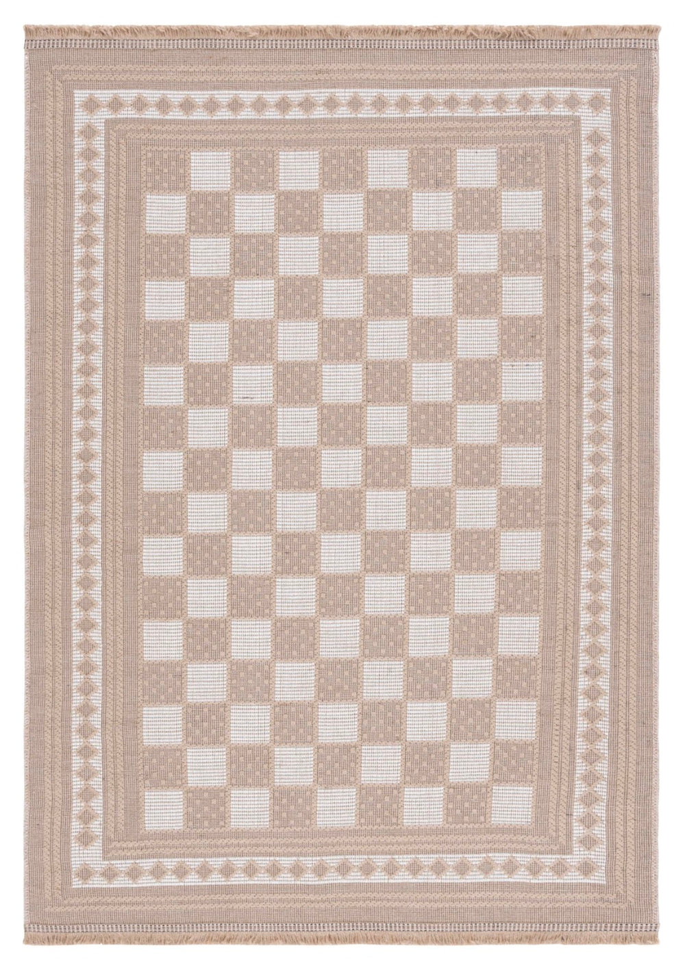 Safavieh Aspect 458 Power Loomed Natural Fiber Rug Natural / Ivory 4' x 6'