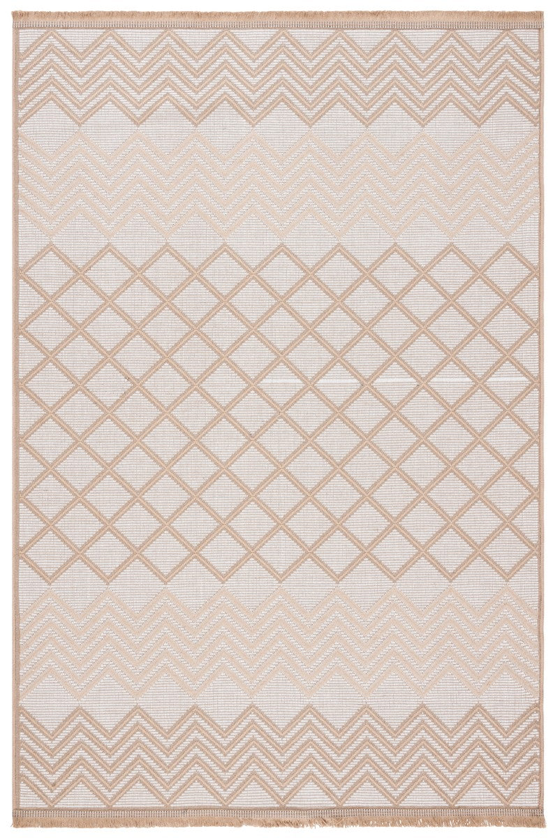 Safavieh Aspect 460 Power Loomed 50% Cotton, 47% Jute, 3% Polyester Natural Fiber Rug Ivory / Natural APE460A-8