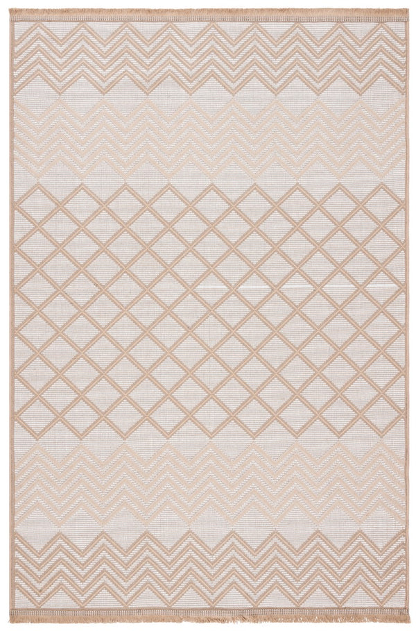 Safavieh Aspect 460 Power Loomed 50% Cotton, 47% Jute, 3% Polyester Natural Fiber Rug Ivory / Natural APE460A-8