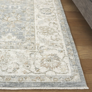 Safavieh April Timeless Elegance Area Rug In Soothing Grey And Ivory - Luxurious Turkish Design For Your Home Ivory ,Blue Polyester Apl210b-8