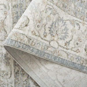 Safavieh April Timeless Elegance Area Rug In Soothing Grey And Ivory - Luxurious Turkish Design For Your Home Ivory ,Blue Polyester Apl210b-8