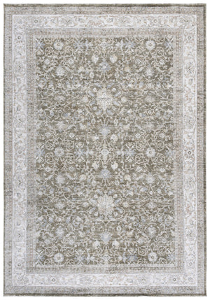 Safavieh April Area Rug - Timeless Elegance With Botanical Motifs - Durable, Plush, And Easy To Maintain Ivory ,Green Polyester Apl212a-8