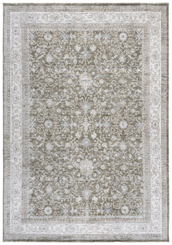 Safavieh April Area Rug - Timeless Elegance With Botanical Motifs - Durable, Plush, And Easy To Maintain Ivory ,Green Polyester Apl212a-8