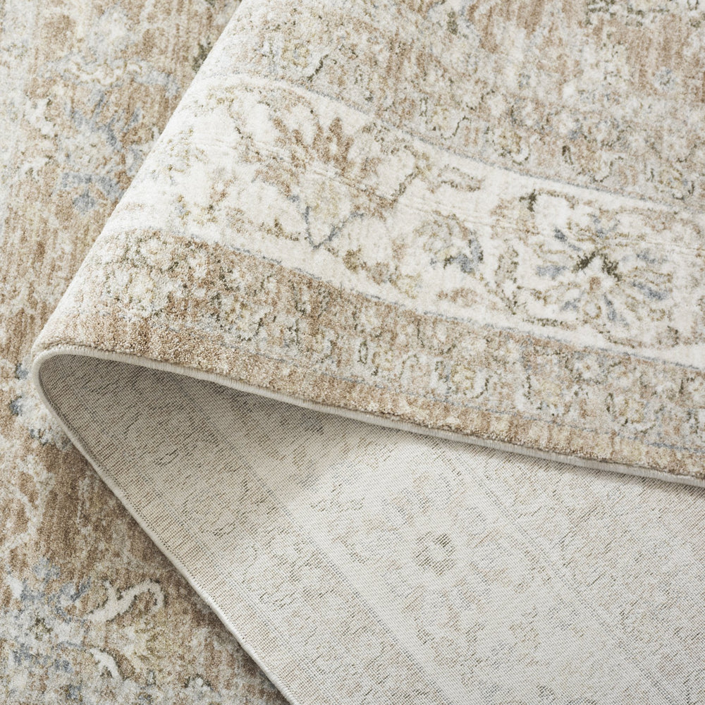 Safavieh April Area Rug - Timeless Elegance With Botanical Motifs - Durable, Plush, And Easy To Maintain Ivory ,Apricot Polyester Apl212b-8