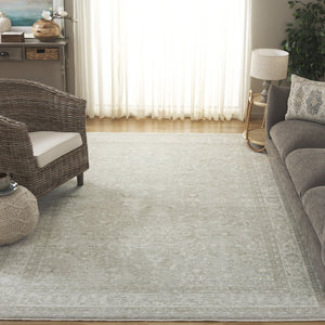 Safavieh April Area Rug - Timeless Elegance With Botanical Motifs - Durable, Plush, And Easy To Maintain Ivory ,Light Grey Polyester Apl212c-8