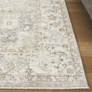 Safavieh April Exquisite Area Rug - Elegant Turkish Design With Ornate Floral Pattern For Modern Homes Ivory ,Sage Polyester Apl218a-8