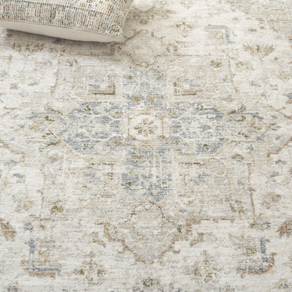 Safavieh April Exquisite Area Rug - Elegant Turkish Design With Ornate Floral Pattern For Modern Homes Ivory ,Sage Polyester Apl218a-8