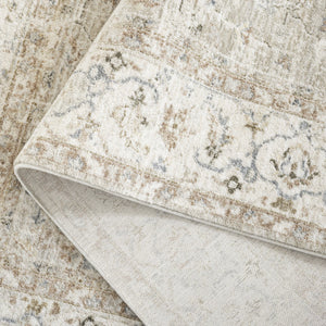 Safavieh April Exquisite Area Rug - Elegant Turkish Design With Ornate Floral Pattern For Modern Homes Ivory ,Sage Polyester Apl218a-8