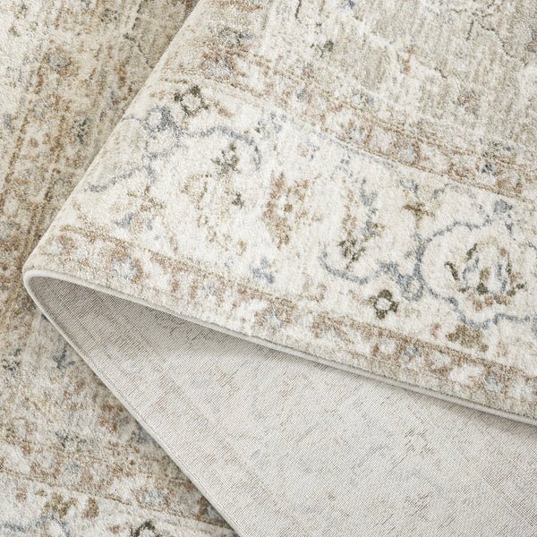 Safavieh April Exquisite Area Rug - Elegant Turkish Design With Ornate Floral Pattern For Modern Homes Ivory ,Sage Polyester Apl218a-8