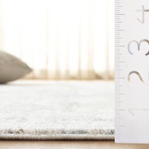 Safavieh April Luxurious Turkish Area Rug With Serene Abstract Design For Elegant Living Spaces And Comfort Ivory ,Grey Polyester Apl220a-8