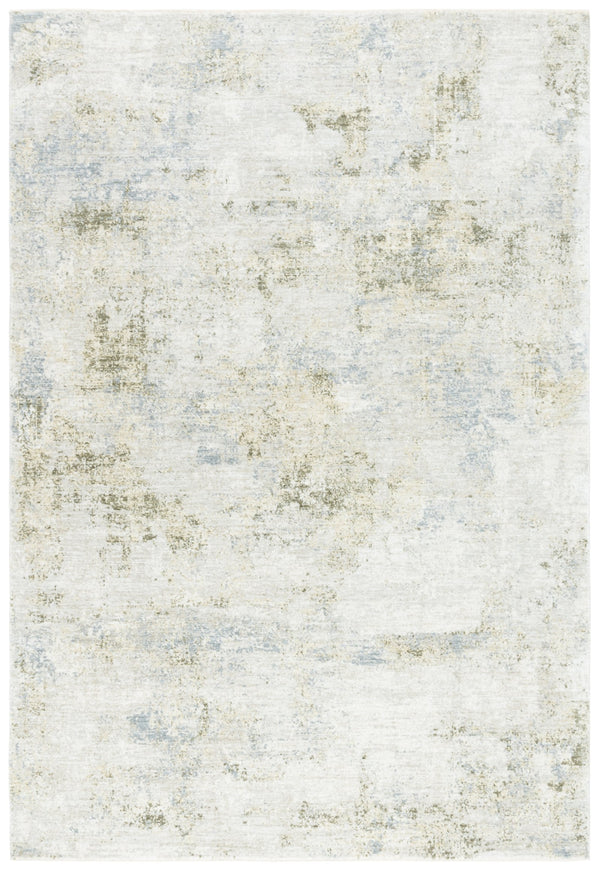 Safavieh April Luxurious Turkish Area Rug With Serene Abstract Design For Elegant Living Spaces And Comfort Ivory ,Grey Polyester Apl220a-8