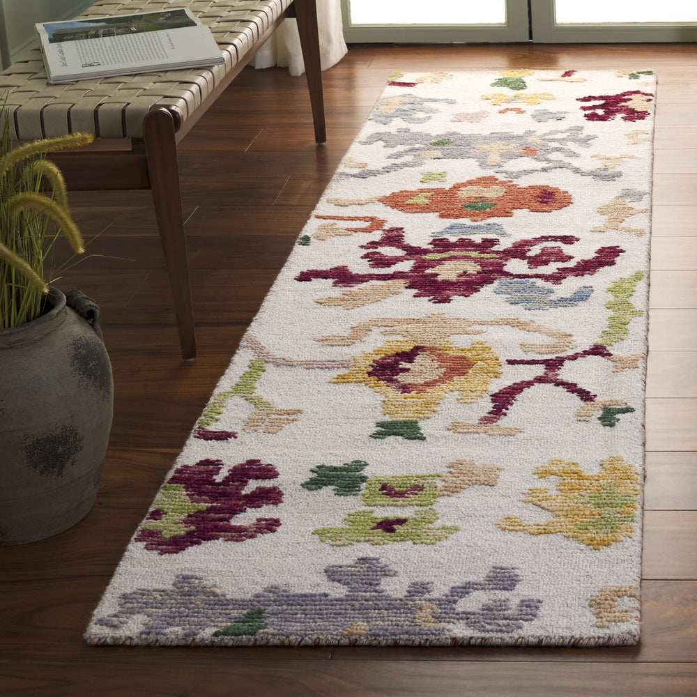 Safavieh Aspen Bohemian-inspired Area Rug - Hand-tufted Luxury In Vibrant Colors For Your Living Space Ivory ,Red 85% Wool,15% Cotton Apn101a-3