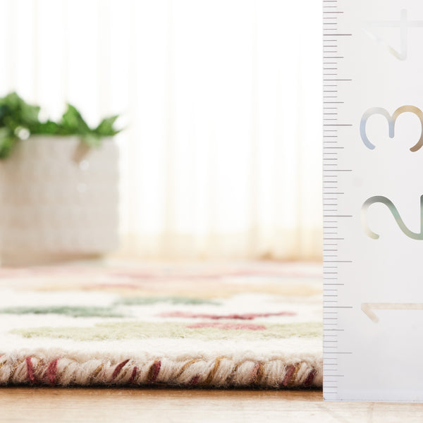 Safavieh Aspen Bohemian Charm Area Rug - Hand-tufted Wool And Cotton Blend For Luxurious Comfort & Style Ivory ,Red 85% Wool,15% Cotton Apn101a-6