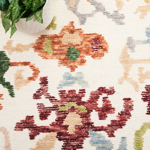 Safavieh Aspen Bohemian Charm Area Rug - Hand-tufted Wool And Cotton Blend For Luxurious Comfort & Style Ivory ,Red 85% Wool,15% Cotton Apn101a-6