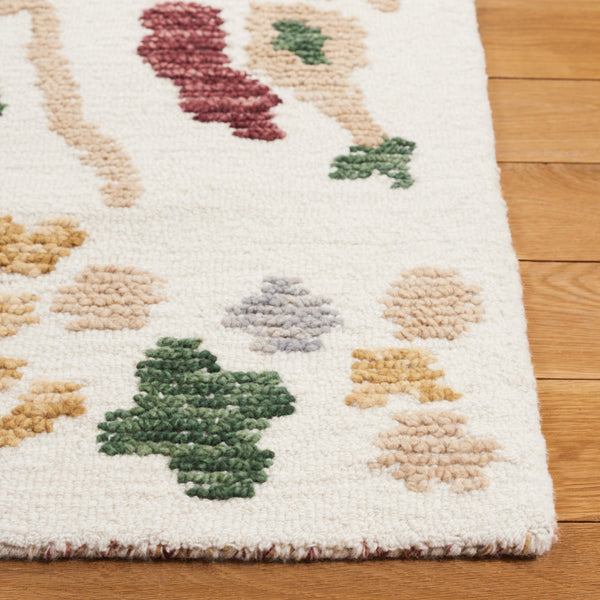 Safavieh Aspen Vibrant Hand-tufted Area Rug - Luxurious Bohemian Style In Premium Wool & Cotton Blend Ivory ,Red 85% Wool,15% Cotton Apn101a-5