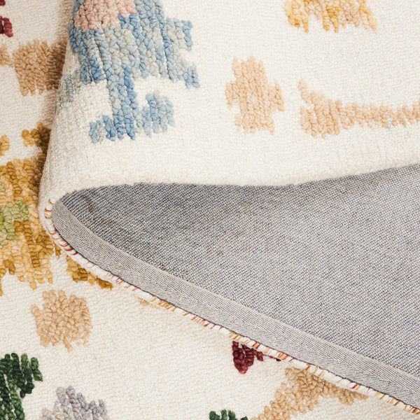 Safavieh Aspen Bohemian Charm Area Rug - Hand-tufted Wool And Cotton Blend For Luxurious Comfort & Style Ivory ,Red 85% Wool,15% Cotton Apn101a-6