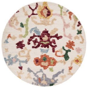 Safavieh Aspen Vibrant Hand-tufted Area Rug - Luxurious Bohemian Style In Premium Wool & Cotton Blend Ivory ,Red 85% Wool,15% Cotton Apn101a-5r