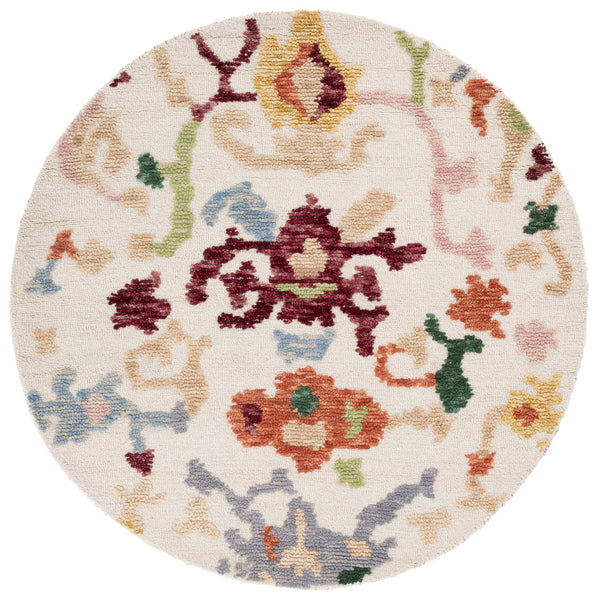 Safavieh Aspen Vibrant Hand-tufted Area Rug - Luxurious Bohemian Style In Premium Wool & Cotton Blend Ivory ,Red 85% Wool,15% Cotton Apn101a-5r