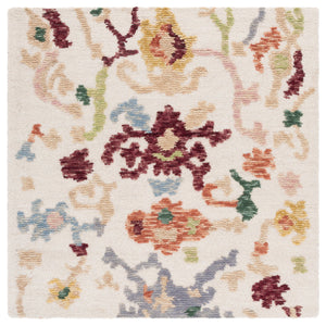 Safavieh Aspen Bohemian Charm Area Rug - Hand-tufted Wool And Cotton Blend For Luxurious Comfort & Style Ivory ,Red 85% Wool,15% Cotton Apn101a-6