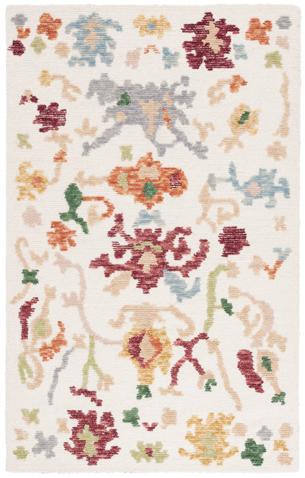 Safavieh Aspen Bohemian-inspired Area Rug - Hand-tufted Luxury In Vibrant Colors For Your Living Space Ivory ,Red 85% Wool,15% Cotton Apn101a-3