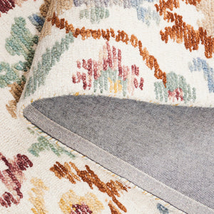 Safavieh Aspen Bohemian Style Runner Rug - Hand-tufted Elegance In Soft Wool & Cotton For Stunning Décor Ivory ,Green 85% Wool,15% Cotton Apn102a-5